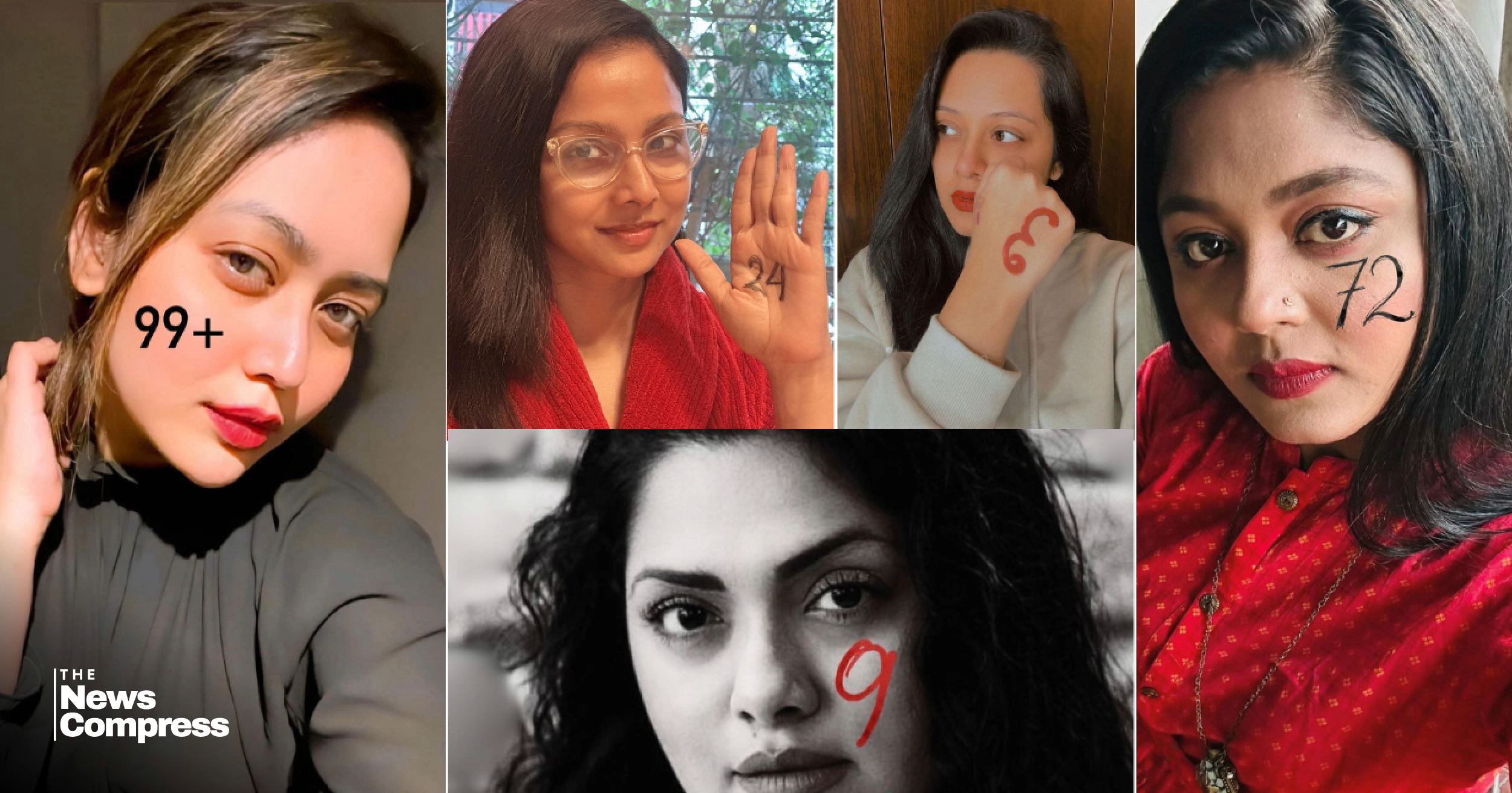 প্রতিদিন সাইবার স্পেসে হয়রানির সংখ্যা লিখে তারকাদের অভিনব প্রতিবাদ