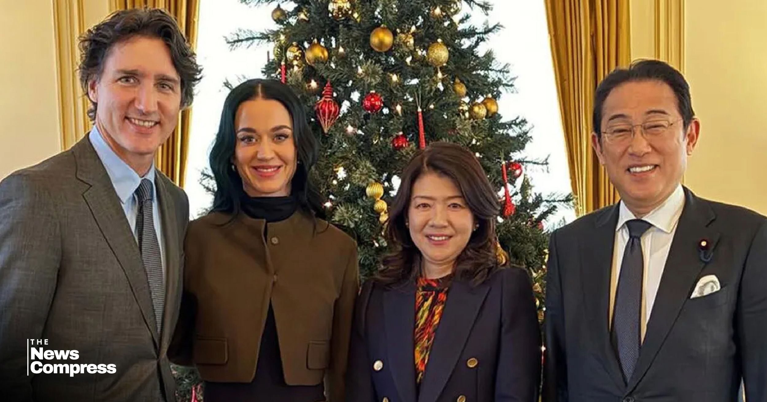 Katy Perry & Justin Trudeau’s Diplomatic Lunch with Japan’s Former PM Makes Headlines