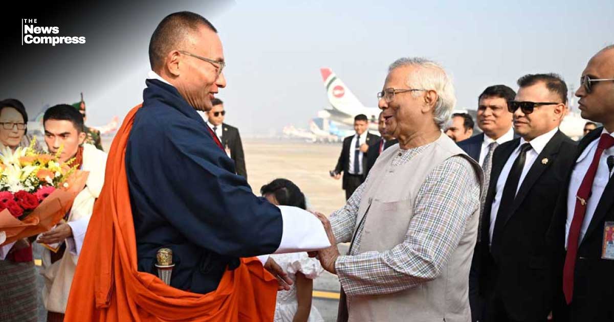 ঢাকায় ভুটানের প্রধানমন্ত্রীকে লাল গালিচা সংবর্ধনা