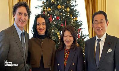 Katy Perry & Justin Trudeau’s Diplomatic Lunch with Japan’s Former PM Makes Headlines