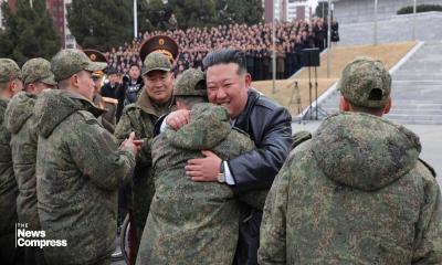 North Korea’s Kim Jong Un hails troops returning from Russia