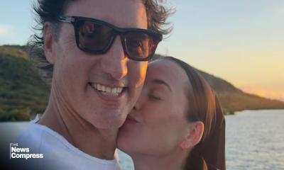 Katy Perry kisses Canadian ex PM Justin Trudeau; tags ex Orlando in post