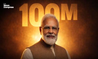 Narendra Modi becomes world’s first leader to cross 100 million Instagram followers
