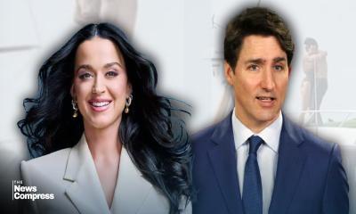 Popstar Katy Perry spotted sharing intimate moment with Justin Trudeau