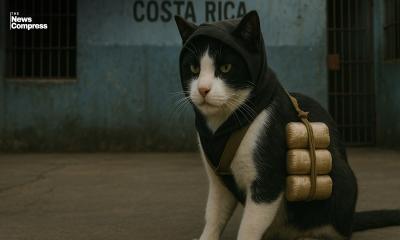 Cat found smuggling drugs into prison in Costa Rica
