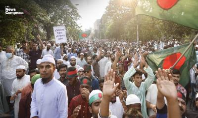 Protesters, led by NCP, block Shahbagh intersection demanding ban on Awami League