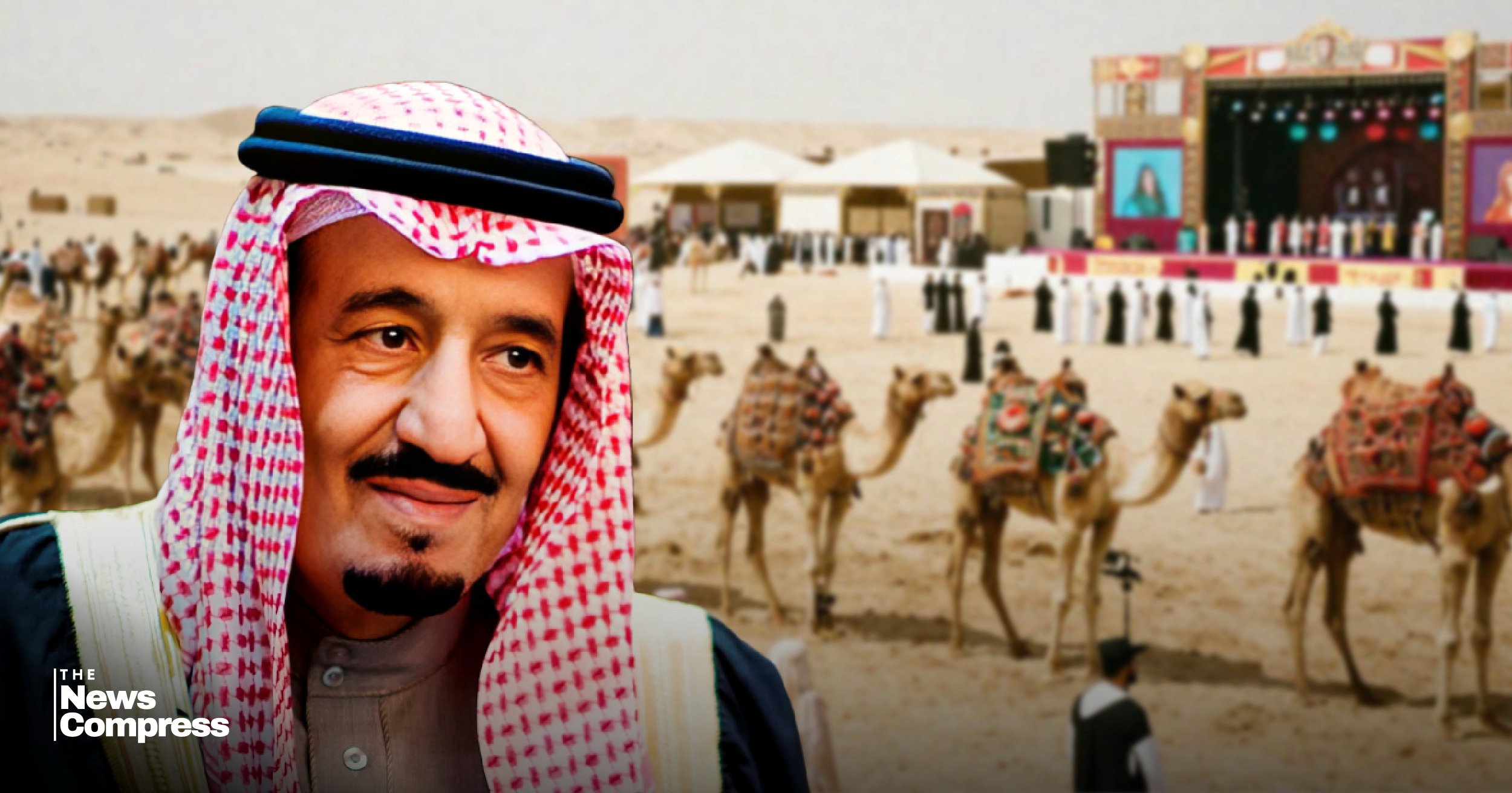 সৌদি আরবে বাদশাহ আবদুল আজিজ উট উৎসবে ৩ হাজার বিদেশি পর্যটকের ভিড়