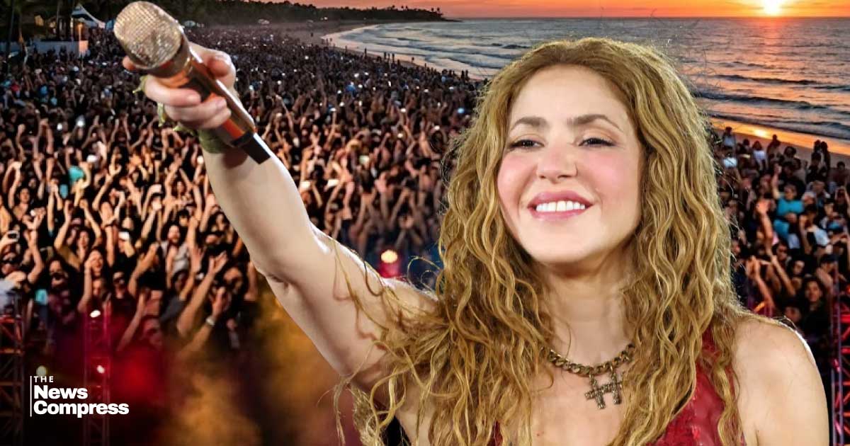 Popstar Shakira pulls two million to her free beach show
