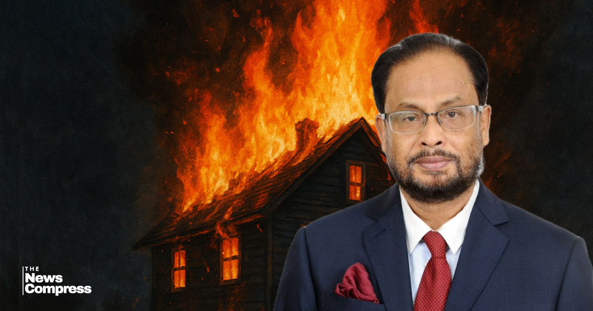 রংপুরে জিএম কাদেরের বাড়িতে হামলা-অগ্নিসংযোগ