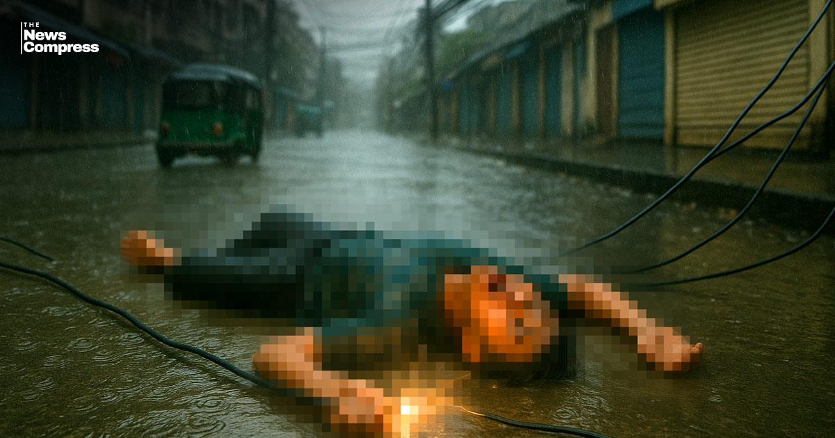 রাজধানীতে বৃষ্টির পানিতে পড়ে থাকা তারে বিদ্যুতায়িত হয়ে যুবকের মৃত্যু