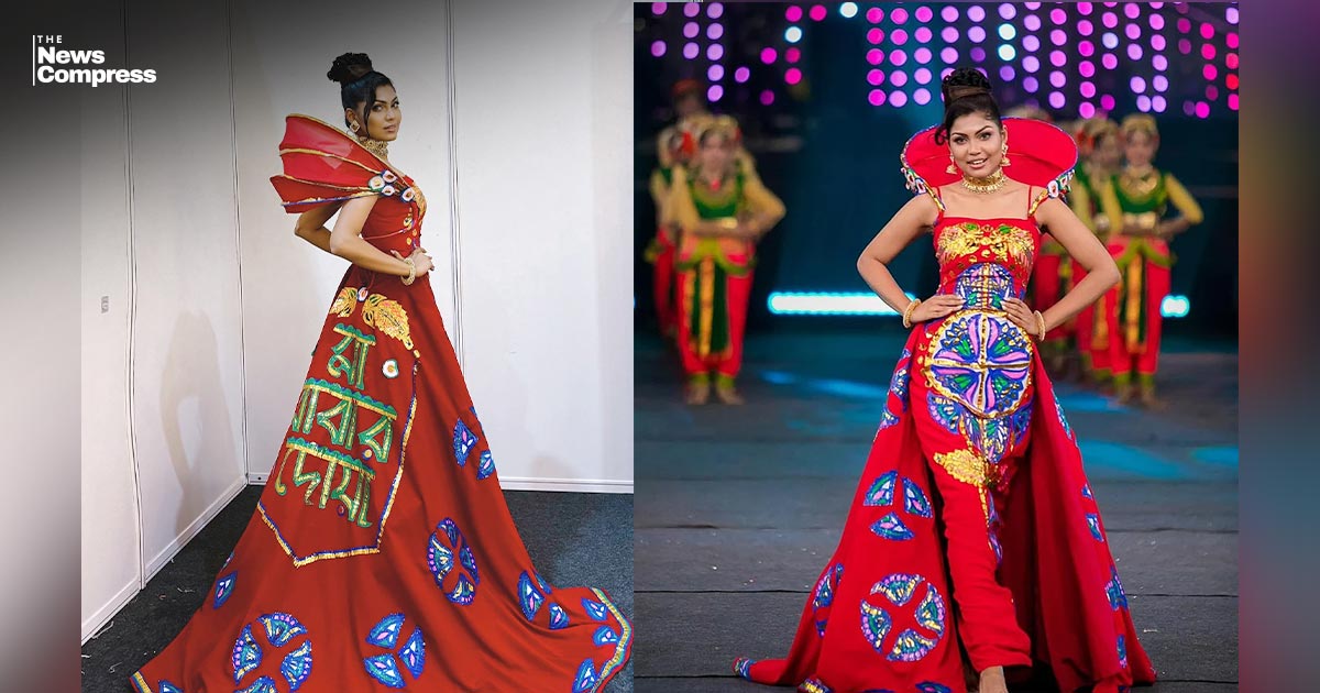 মিস ওয়ার্ল্ডে অভিনব রিকশা গাউনে নজর কাড়লেন বাংলাদেশের আকলিমা